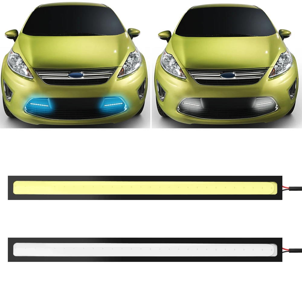 Автомобильные фары дневного света светильник COB DRL светодиодная лампа Внешнее