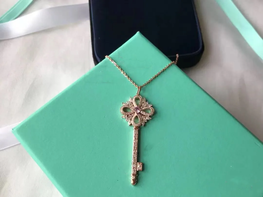 

925 sterling silver ms senior luxury holiday party key pendant necklace