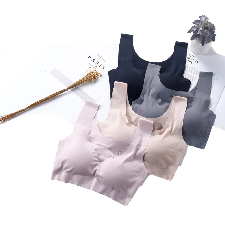 Женский бюстгальтер для фитнеса пуш ап майка Топ без косточек спортивный с