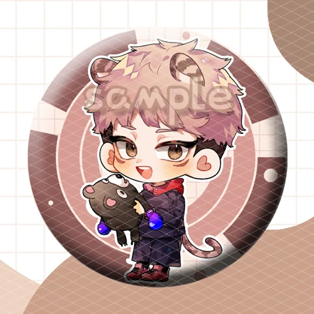 

Jujutsu Kaisen Gojo Satoru Kugisaki Nobara Itadori Yuji Anime Round Badge Medal Tinplate Brooch Pins Pendant Toy Cosplay
