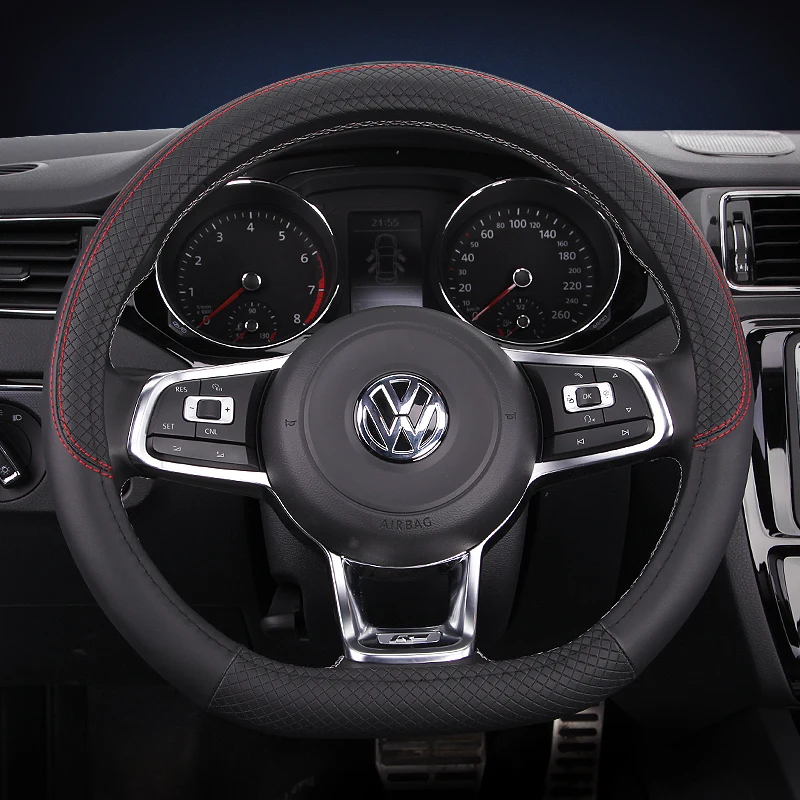Car Steering Wheel Cover PU Leather For Nissan Qashqai J11 Nissan X-trail T32 Golf 7 Tiguan 2019 2020 Kia Optima K5 2021