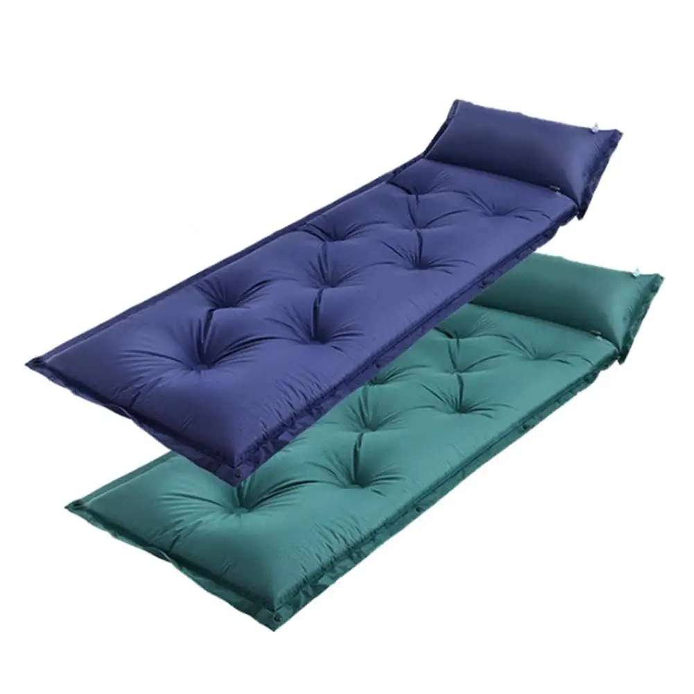 

Outdoor Self-inflating Camping Mat Moisture-proof Pad PVC Automatic Inflatable Splicing Cushion Tent Mat Fold-able Tent Pad