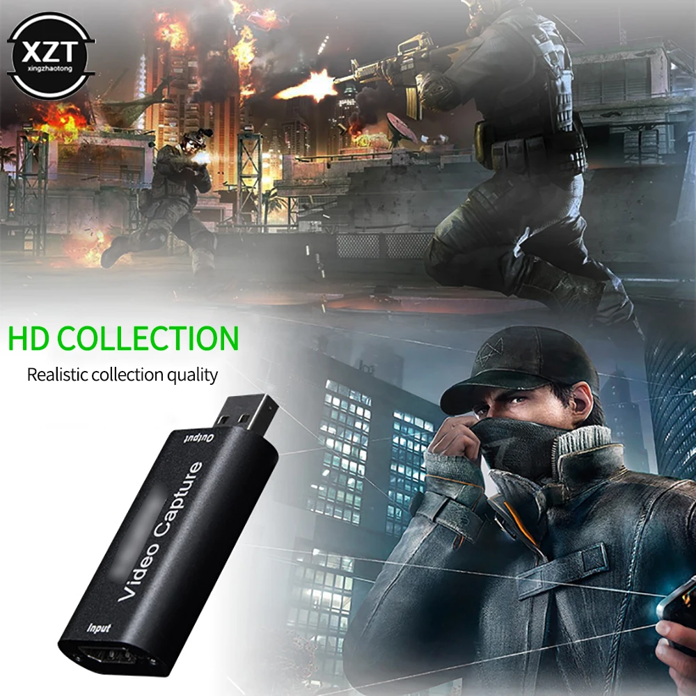 USB 3.0 HDMI-Compatible Video Capture Card 1080p 60fps Grabber Record Box for PS4 OBS Game Recording PC Live Streaming | Компьютеры и