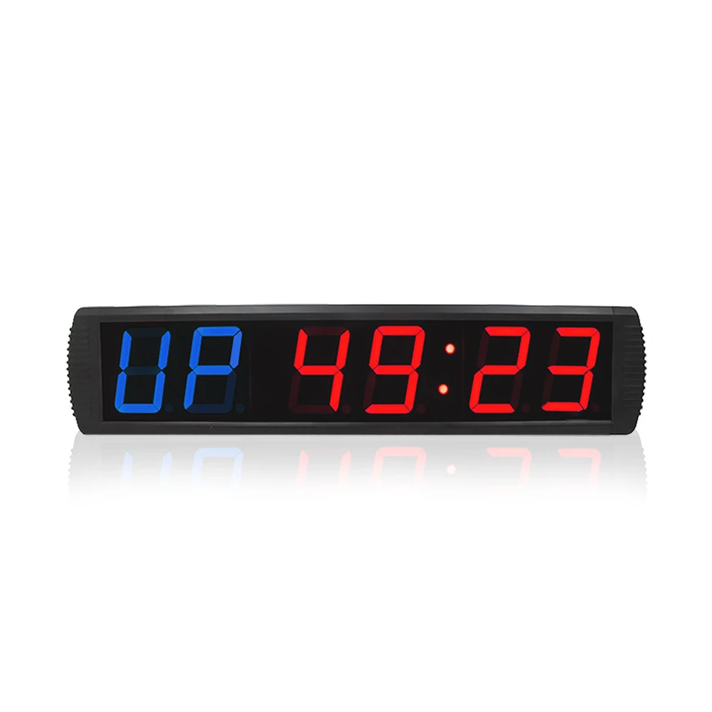 

Big LED Gym Fitness Interval Timer Crossfit Wall Clock With Sports Stopwatch