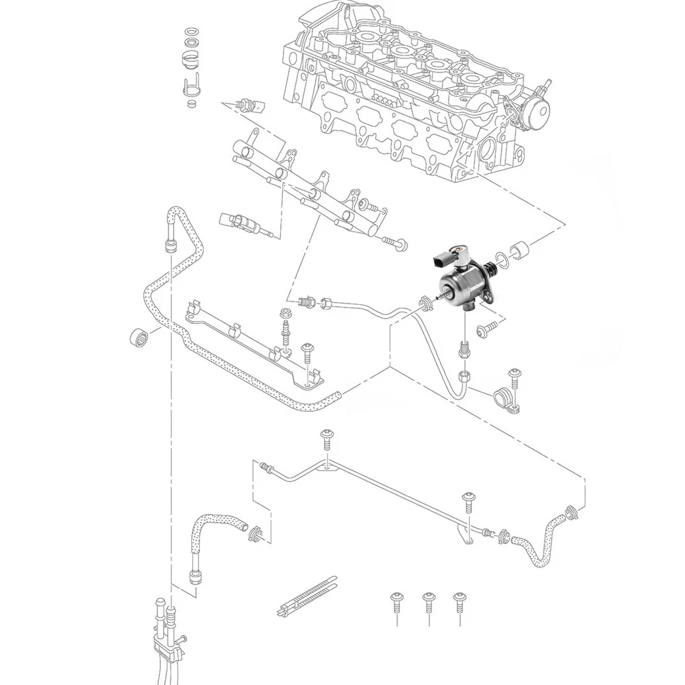 

OEM VW MK5 MK6 Beetle CC Jetta Passat Tiguan Audi A3 2,0 TSI 06H127025N 06H127026