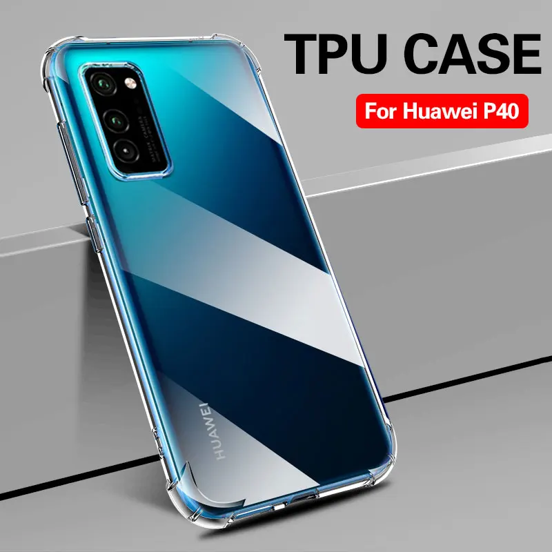 Чехол с воздушной подушкой для Huawei P40 P 40 Pro Plus P40Pro + Lite P40lite E чехол мягкой