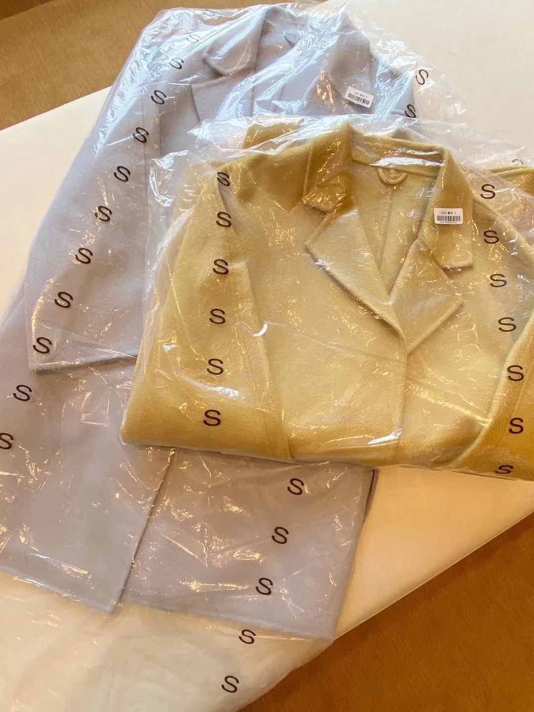 

2021 Solid Color Water Corrugated Wool Coat Medium Length Women's Worsted Coat Without Buckle