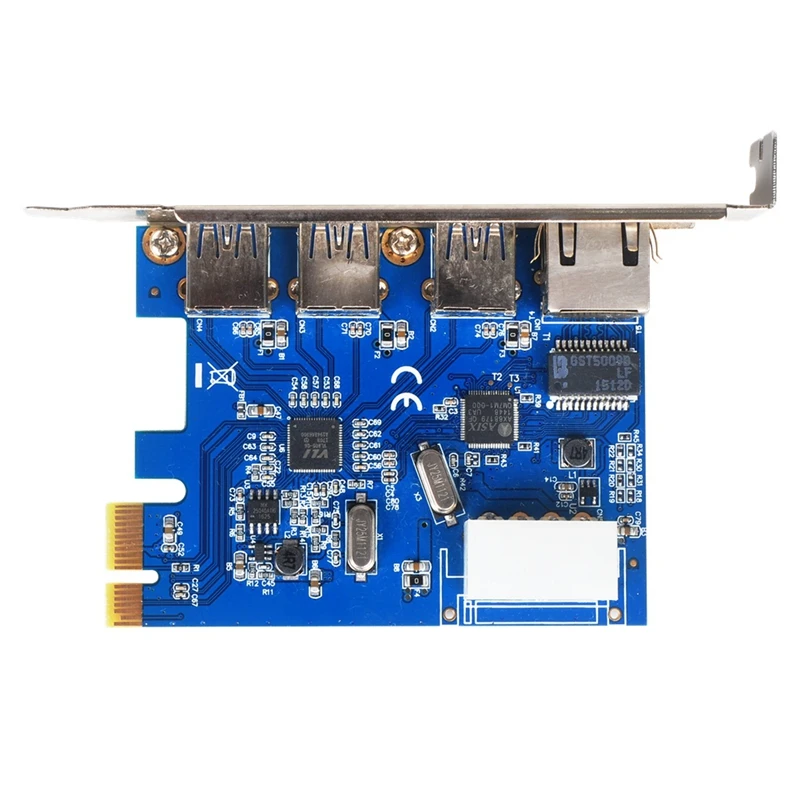 Настольная Расширенная карта PCI E к гигабитной сетевой карте Express на 1000M RJ45 + 3 порта