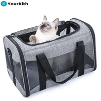 yourkith best cat carrier bag for long distance travel transportation comfortable durable spacious carrier for cat and small dog