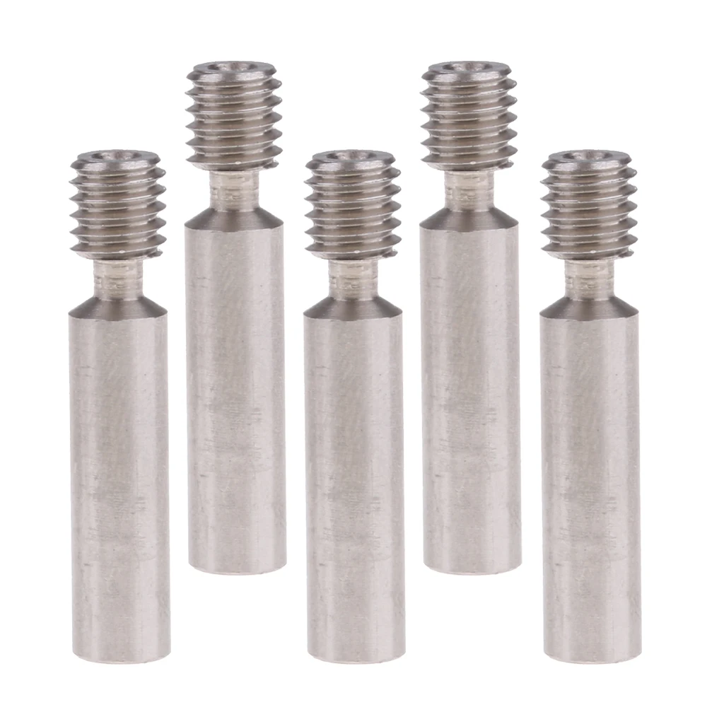 

5Pcs Stainless Steel Nozzle Throat For 3D Printer Extruder 1.75mm MK8 3D Printer Parts