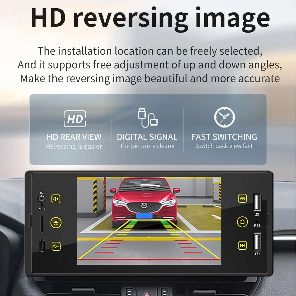 Car Bluetooth radio 5-inch HD touch screen multimedia player 2 DIN stereo FM MP5 USB SD TF camera | Автомобили и мотоциклы