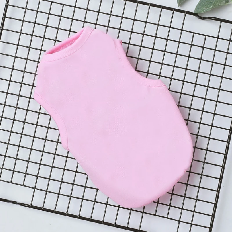 Однотонная Одежда для собак маленьких Летняя одежда домашних животных Костюм