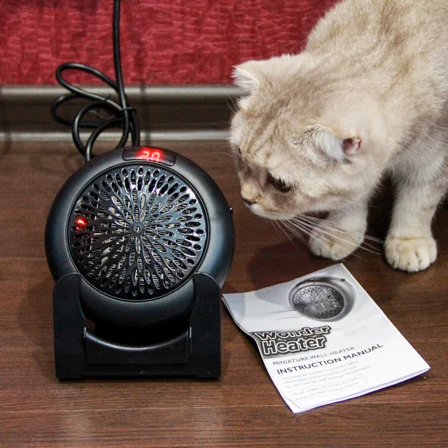 Электрический обогреватель 1000 Вт домашняя настенная розетка удобная