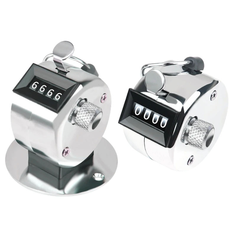 

Portable 4 Digit Number Hand Tally Counter Mini Mechanical Digital Golf Clicker 23GB
