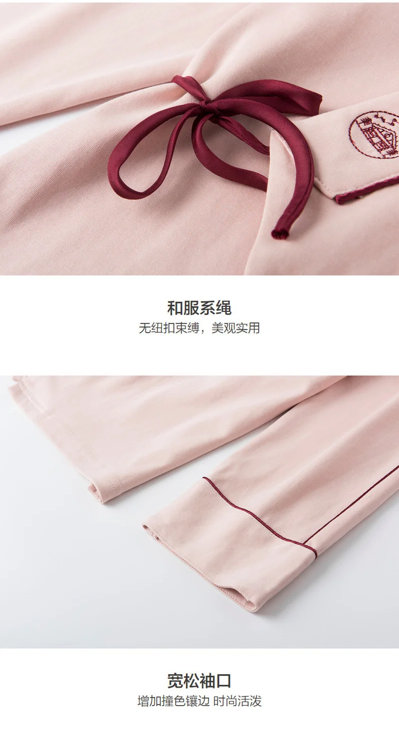 2 шт./компл. 100% хлопок Материнство пижамы костюмы галстуки Талия Тонкий Уход весна