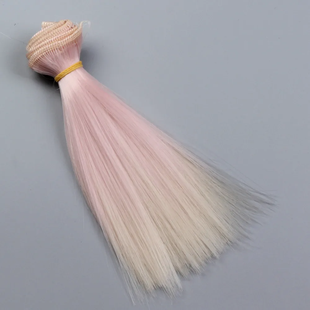 

15x100cm 25x100cm Doll Accessories Wig Straight Synthetic Fiber Wig Colorful Hair For Doll Wigs High-temperature Wire Hairs