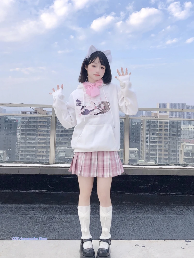 

Japanese Original Lolita Young Girl Bowknot Pile Of Socks Autumn Winter Keep Warm Cute Hairball Leg Sets JK Solid Color Thicken