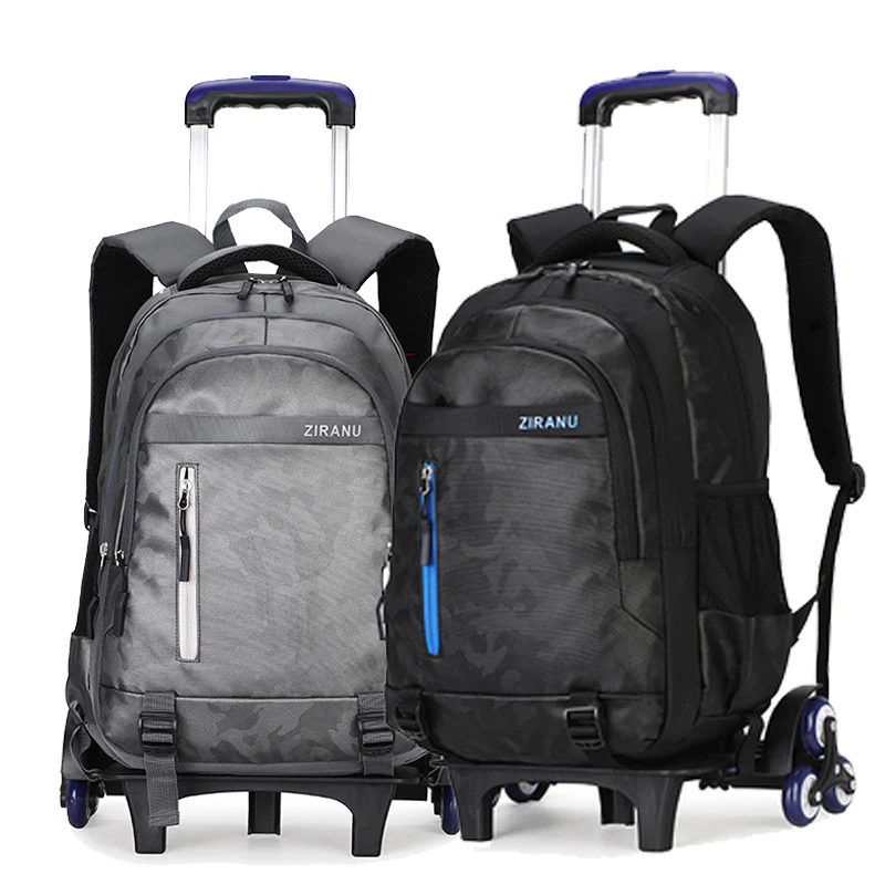 Детские Сумки на колесиках детский дорожный школьный рюкзак для мальчиков