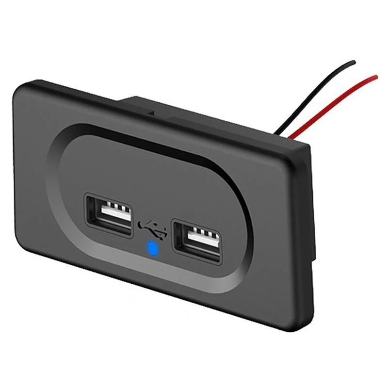

Новинка-розетка зарядного устройства с двумя USB-портами 4,8 а 12 в 24 В для мотоцикла