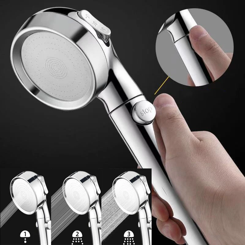 

Luxury gold/silver High Pressure Bathroom Shower Head 3 Modes Adjustable Rainfall Gadgets Water Saving Showerhead With ON/OFF