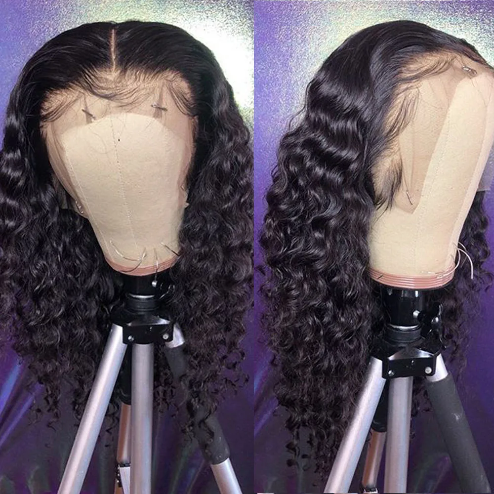 Парик с крупными волнами 150% плотность Безглютеновые полные парики шнурка