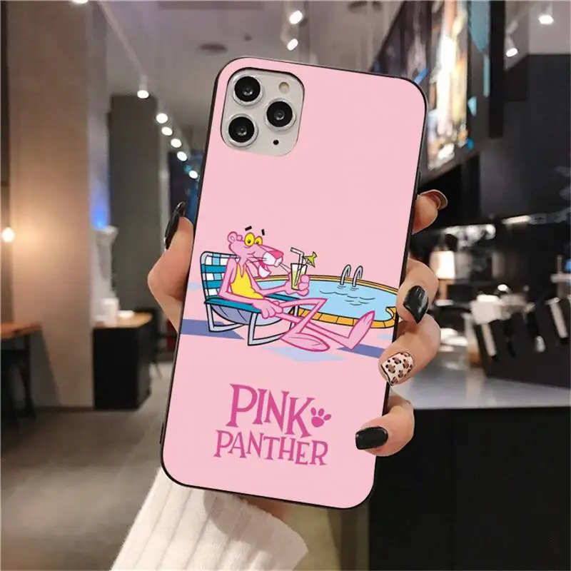 Чехол для телефона с розовой пантерой iphone 12 pro max mini 11 XS MAX 8 7 6 6S Plus X 5S SE 2020 XR|Бамперы|