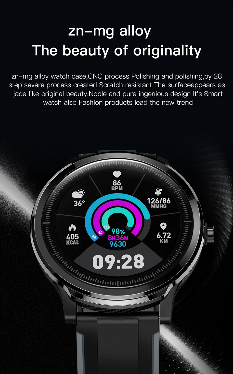 Новинка, Смарт-часы для мужчин и женщин, светодиодный спортивный браслет с сенсорным экраном, кровяное давление, пульсометр, спортивные Смарт-часы, трекер активности