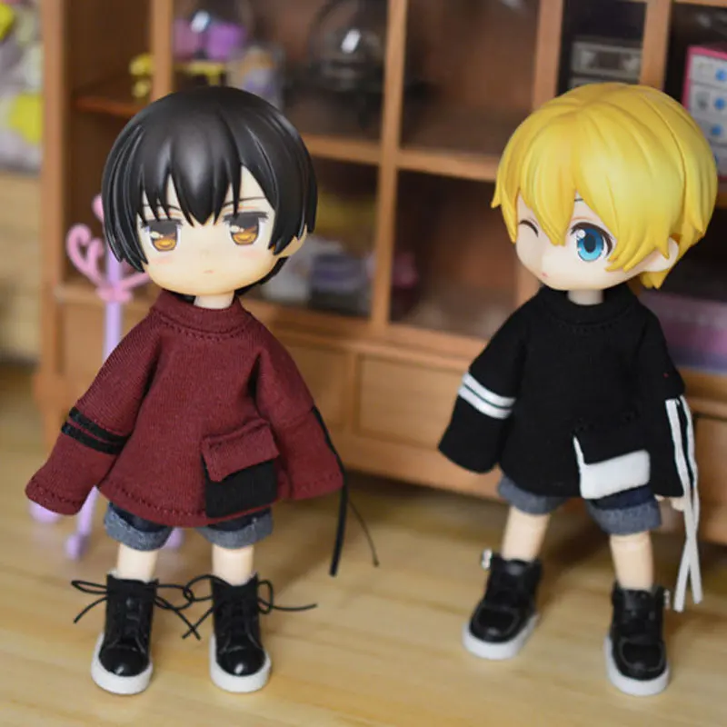 

Ob11 P9 Molly baby clothes knitted silk belt guard 1/12 BJD GSC PICCODO doll clothes coat doll accessories