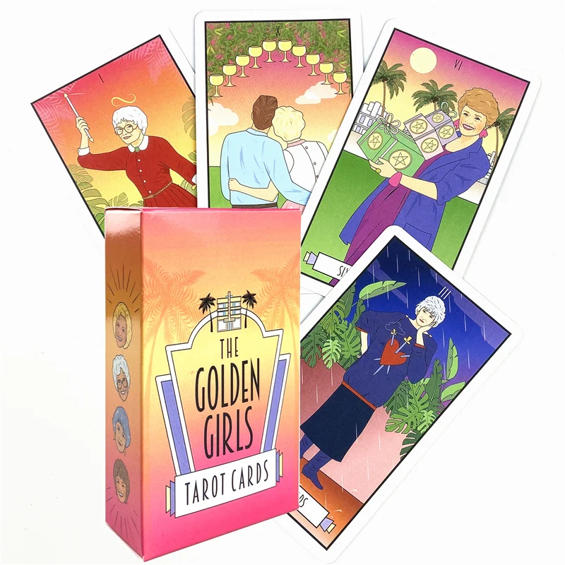 Золотые карты для девочек Tarot настольная игра развлечение творческая Дека
