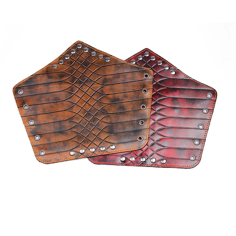 Натуральная кожа шипованных шнуровки нарукавники Ренессанс стрельба из лука