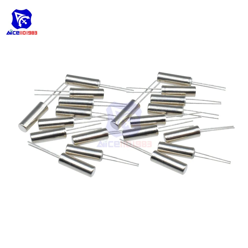 Diymore 20 шт./лот осциллятор с кристаллами 32 768 кГц K Гц цилиндрический Кварцевый
