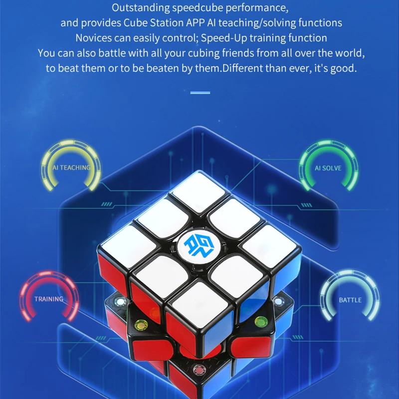GAN 356I Play 3x3x3 магический куб с магнитной скоростью соревнование AI обучающая умная