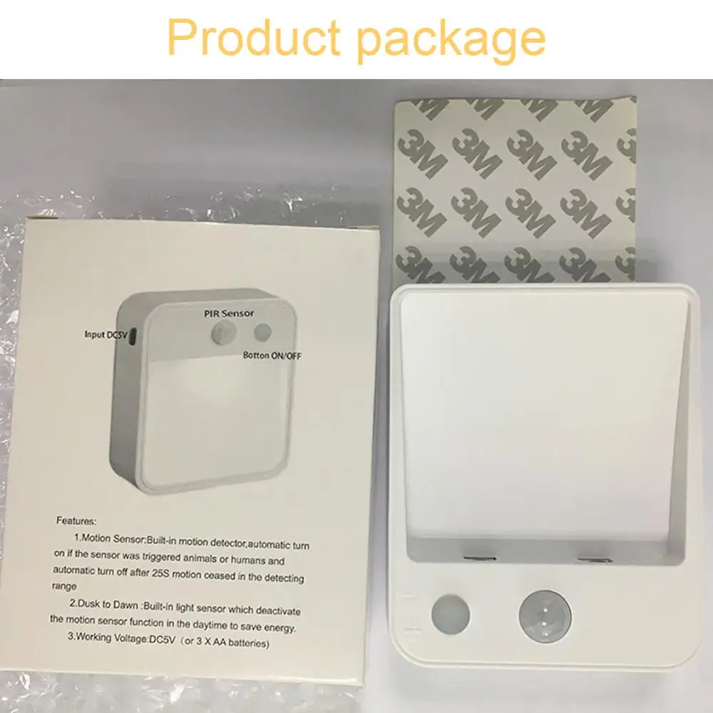 Светодиодный ночник PIR инфракрасный датчик движения Сенсор свет для Кухня