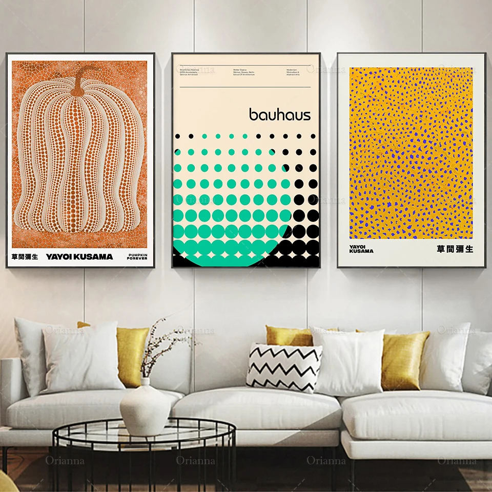 

Сеточка бесконечности Kusama, печать Yayoi Kusama, плакат Kusama, выставка Kusama, художественный Декор Kusama, печатный плакат Bauhaus Art