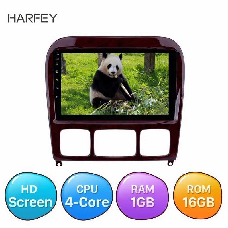 Автомобильная GPS система Harfey 9 дюймов Android 8 1 для Mercedes Benz S Class W220 S280 S320 S350 S400 S430 S500 1998