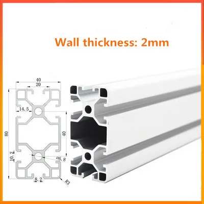 

4080 Aluminum Profile Extrusion European Standard Anodized Linear Rail Aluminum Extrusion 4080 Profile for CNC 3D Printer Parts
