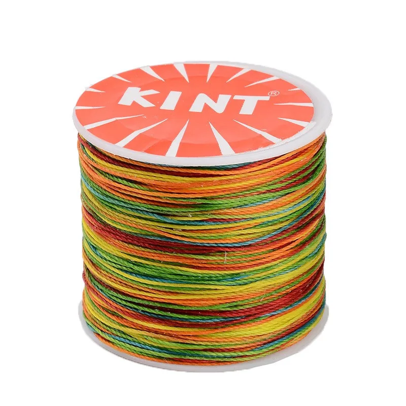 

Круглые Вощеные полиэфирные шнуры 0,45 мм 0,5 мм 0,6 мм фурнитура для ювелирных изделий DIY материалы для изготовления украшений оптовая продажа ...