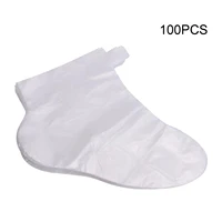 100pcs disposable foot cover transparent film foot cover for pedicure prevent infection remove chapped foot covers