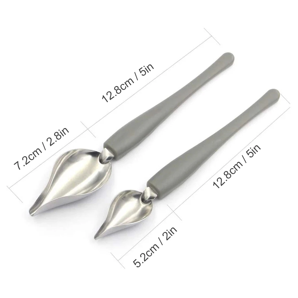 

Household Soy Sauce Painting Tool Spoon Accessories Stainless Steel Pencil Coffee Non-slip Handle Excellent Feel More Exquisite