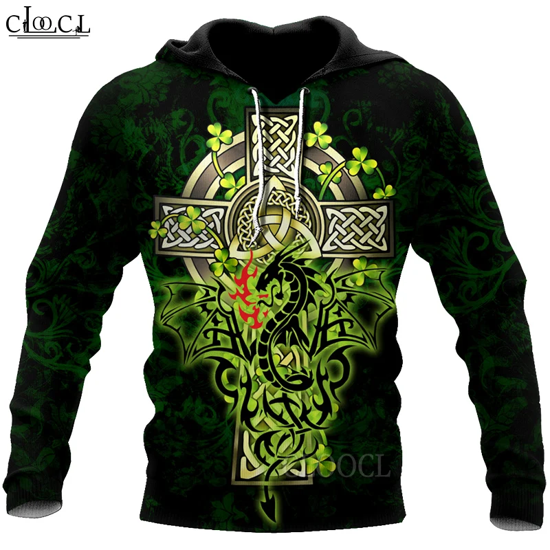 

HX St Patrick's Day Irish Hoodie Men Women Sweatshirt 3D Print Fashion Spring and Autumn Harajuku Casual Tracksuit Drop Shipping