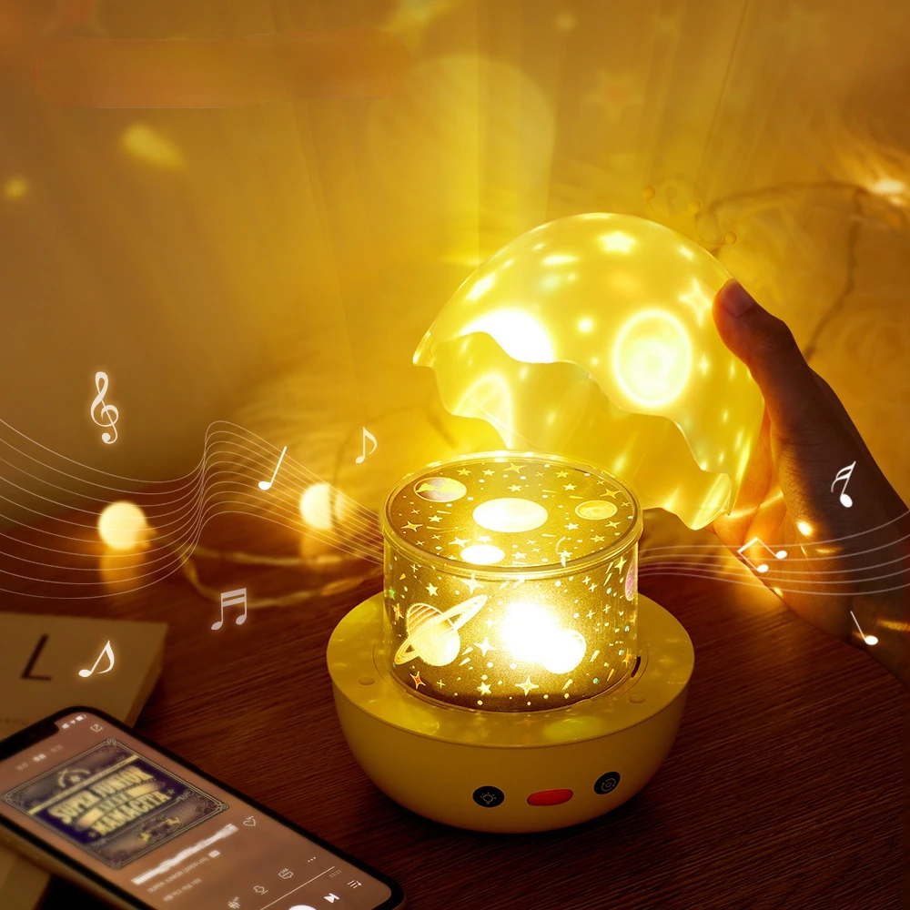 

Led Starry Sky Projector Lamp Star Light With Remote Adjust Volume Animal Night Light Cartoon Pattern LED Projection Lamp Gifts
