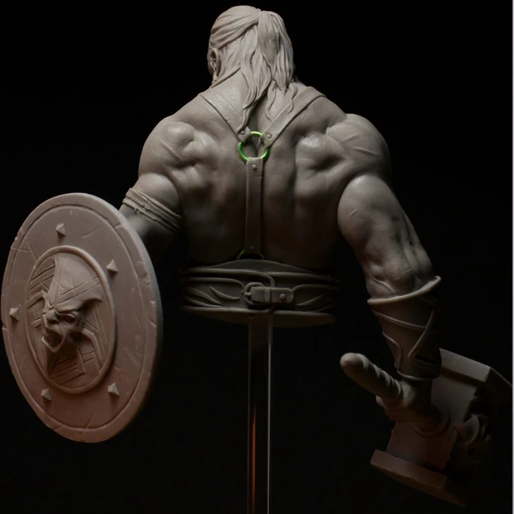 1/12 Смола Bresse сборка brez Hunterhead с топором щит бюст diy игрушки Diy Модель tamiya набор