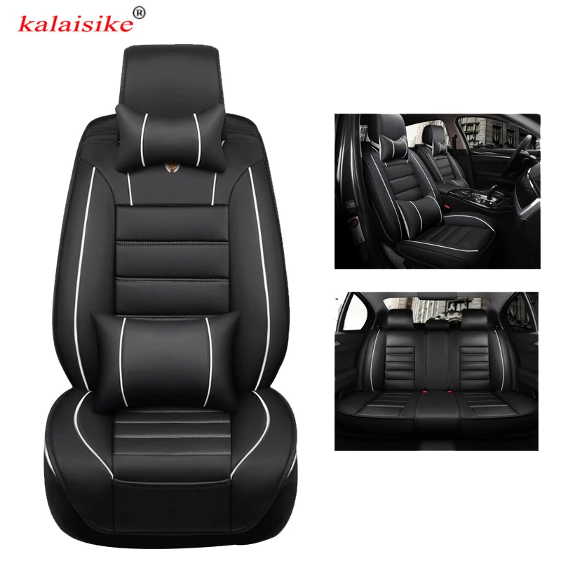 Универсальные кожаные чехлы kalaisike для автомобильных сидений Mitsubishi carisma outlander FORTIS