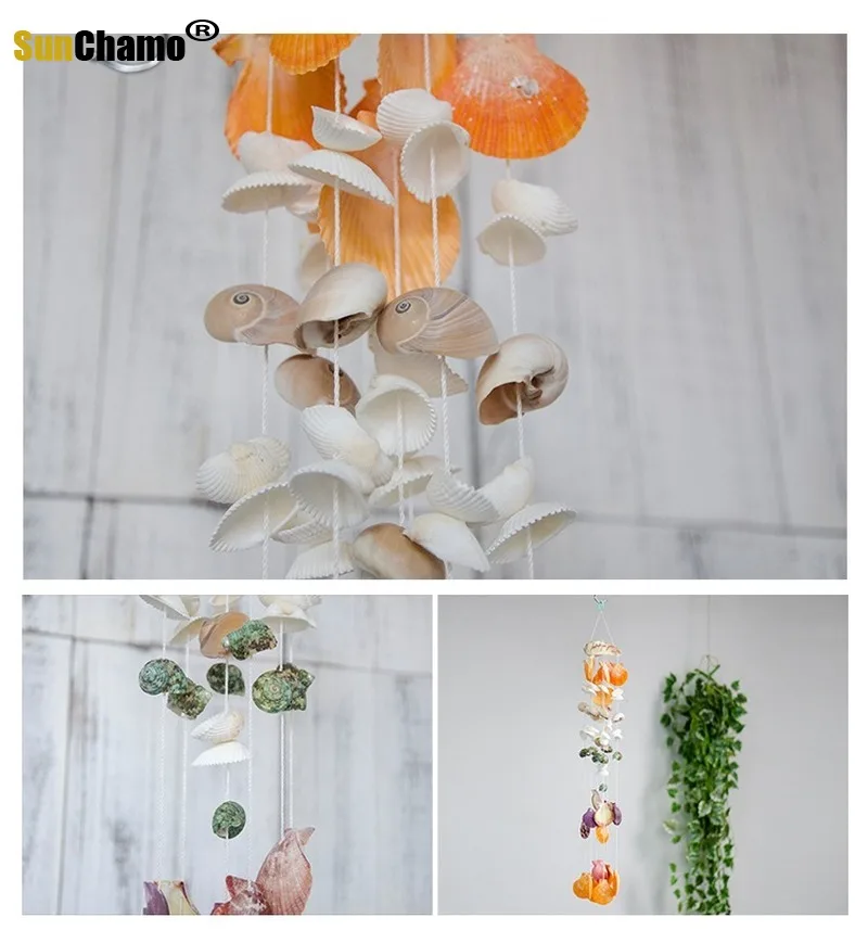 Hot Sales Creative DIY Shell Wind Bell Material Package Kindergarten Children Parent-child Intelligence Handmade Contest Hanging | Дом и сад
