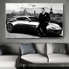 Плакат и принт фильма агент Бонд 007, черно-белый, Даниэль Крейг, Картина на холсте, настенная живопись для украшения дома