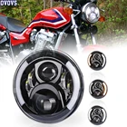 Светодиодные фары CB400SF, с мигающим устройством и функцией DRL, VTR250, CB1100, CB750, 7-дюймовые светодиодные фары для мотоцикла Honda