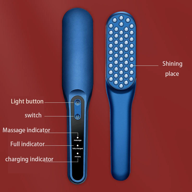 Расческа для роста волос новая вибрационная фототерапия массажная расческа