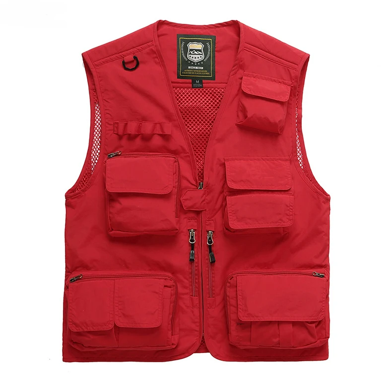 Жилет сетчатый для рыбалки 2020 многофункциональная жилетка фотосъемки на