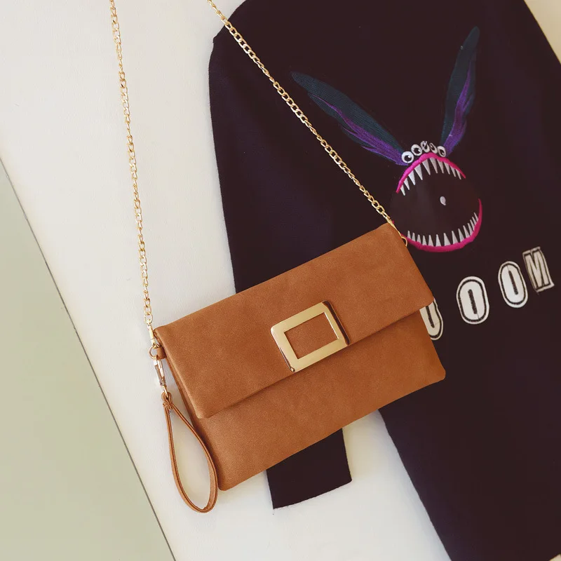 2019 Новая модная матовая маленькая квадратная сумка с металлическим замком на