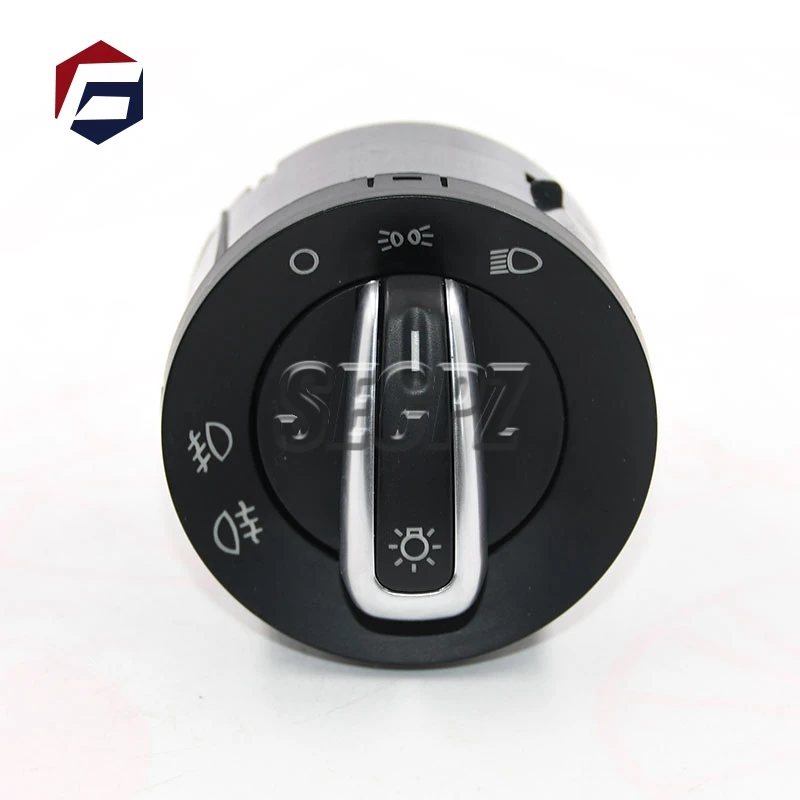 

5ND941431A Chrome Headlight light Control Switch For VW Caddy Tiguan Touran Golf MK6 Jetta MK5 VW Passat B6 3C